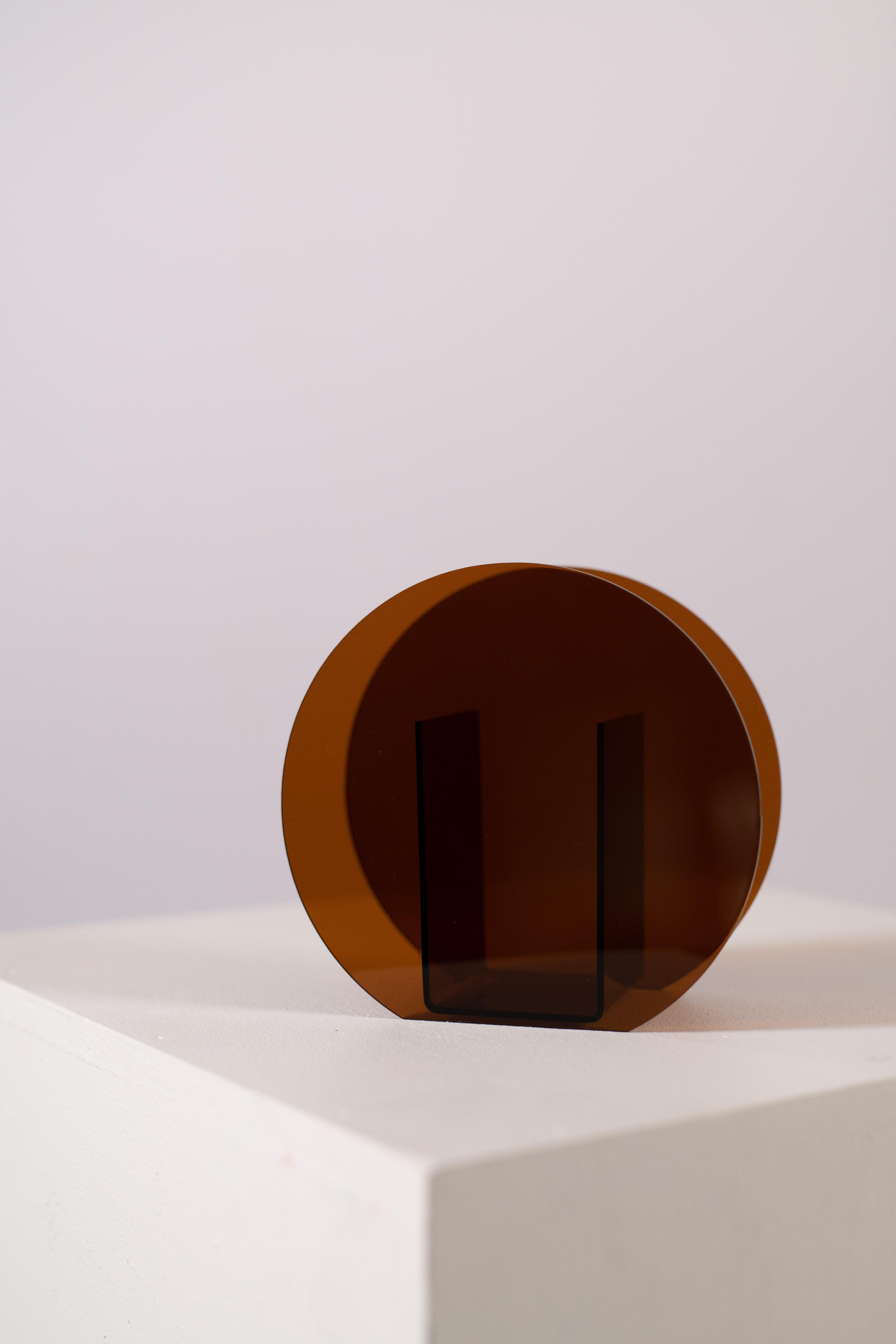 Nordic Circle Vase - Chocolate