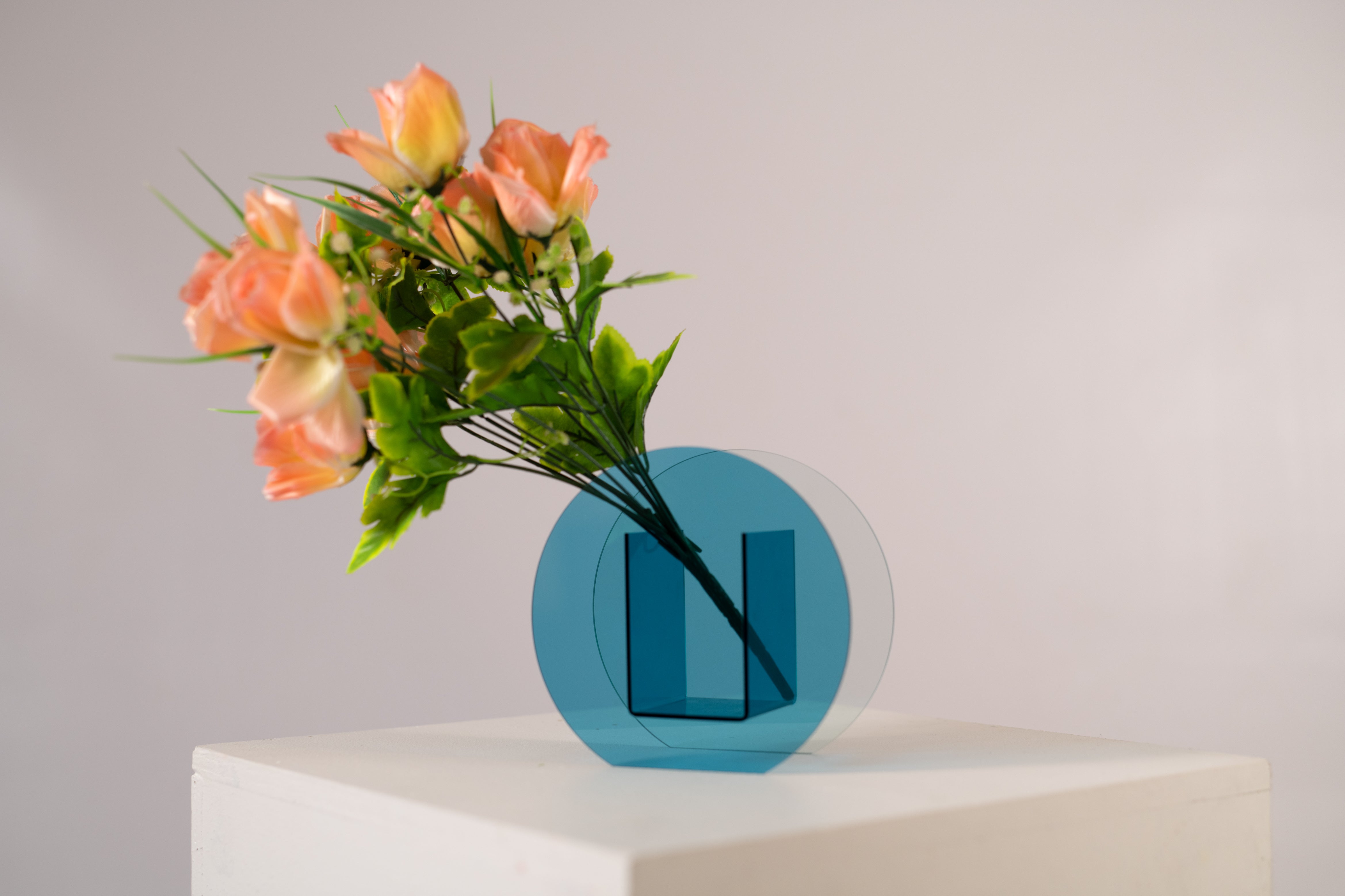 Nordic Circle Vase - Blue