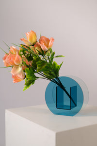 Nordic Circle Vase - Blue